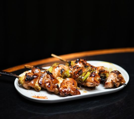Apothecary chicken skewers